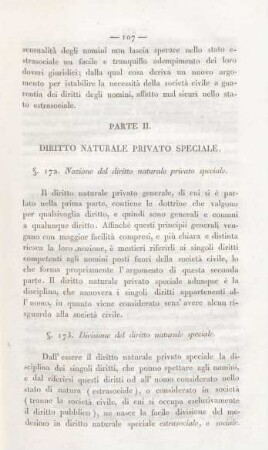 Parte II. Diritto naturale privato speciale