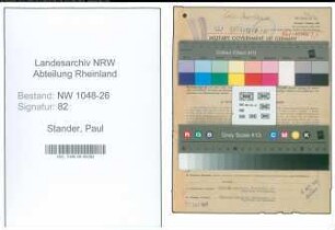 Entnazifizierung Paul Stander , geb. 28.03.1893 (Direktor)