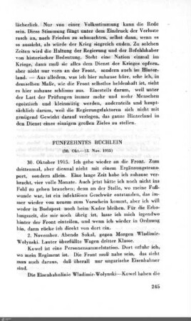 Fünfzehntes Büchlein