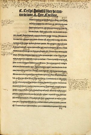C. Crispi Salustii liber de coniuratione L. Ser. Catiline