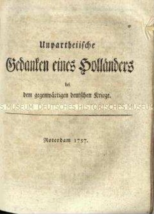 Sammelband zur Reichspolitik 1757
