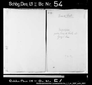 Mißhelligkeit zwischen Levin de Wendt und Georg vom Haus