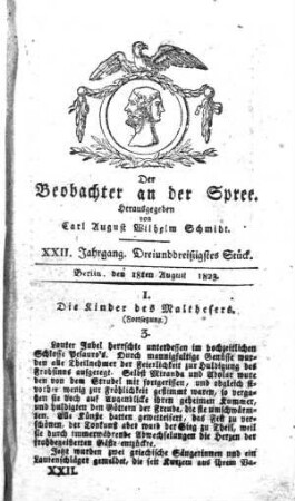 32. Stueck, 18. August 1823