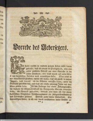 Vorrede des Übersetzers