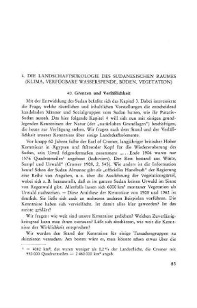 4. Die Landschaftsökologie des sudanesischen Raumes (Klima, verfügbare Wasserspende, Böden, Vegetation)
