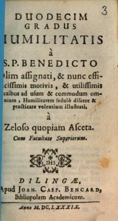 Duodecim Gradus Humilitatis