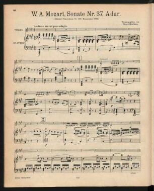 Violine und Klavier[, KV 402]