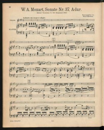 Violine und Klavier[, KV 402]