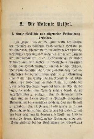 Kurze Geschichte und Beschreibung der Anstalten Bethel, Sarepta, Nazareth, Wilhelmsdorf und Arbeiterheim bei Bielefeld
