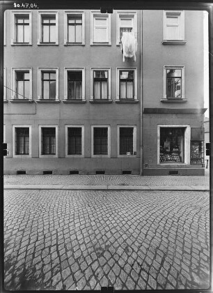 Meißen-Altstadt, Nicolaisteg 3. Wohnhaus. Straßenfront (Teilansicht)