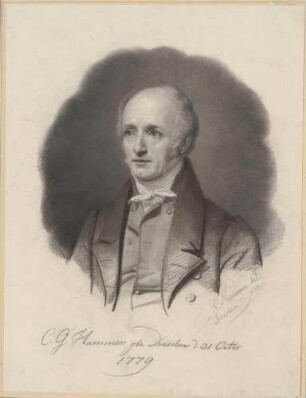 Bildnis Hammer, Christian Gottlob (1779-1864), Maler