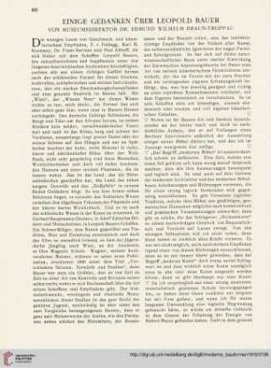 9: Einige Gedanken über Leopold Bauer