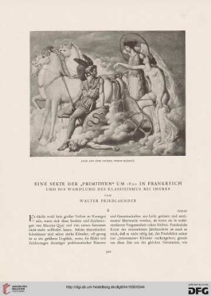 Eine Sekte der "Primitiven" um 1800 in Frankreich und die Wandlung des Klassizismus bei Ingres, [2]
