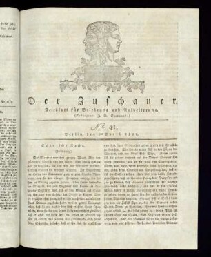 No. 41 - 5. April 1821