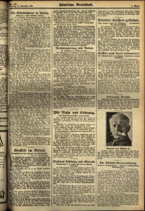 Zweite Ausgabe vom Dienstag, den 24. November 1931.