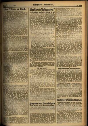 Zweite Ausgabe vom Montag, den 14. Dezember 1936.