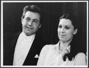 Peter Schreier und Uta Priew : Portrait des Opernsängers Peter Schreier und der Opernsängerin Uta Priew in der Staatsoper Berlin