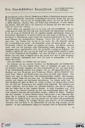 12.1920: Die Darmstädter Sezession