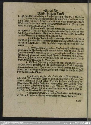 Von der heiligen Tauffe