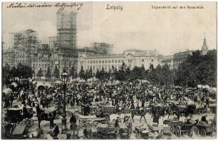 Leipzig: Engrosmarkt auf dem Rossplatze