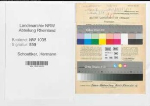 Entnazifizierung Hermann Schoettker , geb. 20.03.1897 (Inspektor)