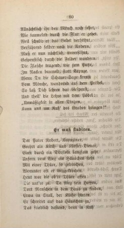 Er muß studiren.