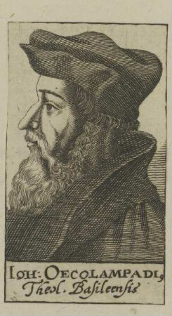 Bildnis des Iohannes Oecolampadius