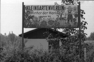 Kleingartenverein "Hinter der Hansa". Bewerbung um den Titel "Mustergültige Anlage" im 16. Bundeswettbewerb "Der Garten in deutschen Städten und Gemeinden"