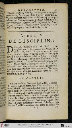 Liber V.: De disciplina