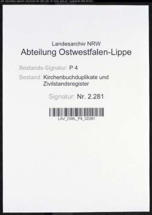 Kirchenbuchduplikat der evangelischen Gemeinde Herscheid (GHT 1852). (Gemeinde: Herscheid, evangelische Gemeinde)