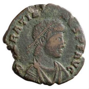 Münze, Aes 2, 9. August 378 - 25. August 383 n. Chr.