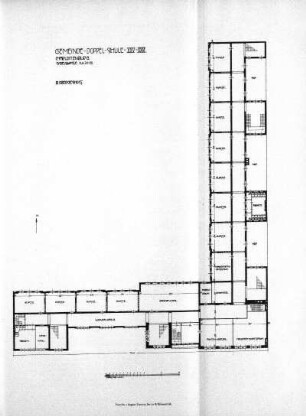 Gemeinde-Doppelschule XXV-XXVI. Charlottenburg. Sybelstrasse Nr. 21-22. IV. Obergeschoss