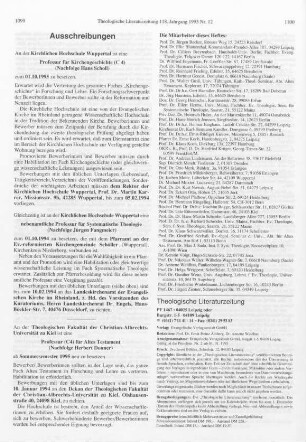 Ausschreibungen