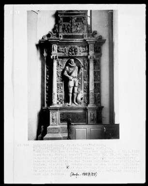 Wandgrab für den Grafen Franz von Waldeck, gestorben 1597