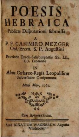 Poesis Hebraica