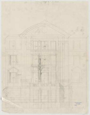 Thiersch, Friedrich von; München; Wohnungsneubauten Lehmpuhl - Fassade (Ansicht)