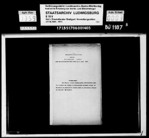 Haushaltsplan 1930