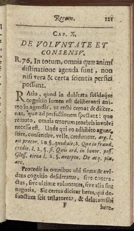 Cap. X. De Voluntate Et Consensus.