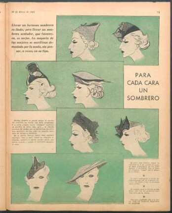 Para cada cara un sombrero [Dibujos]