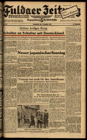 Ausgabe vom Donnerstag, den 03. Dezember 1942.