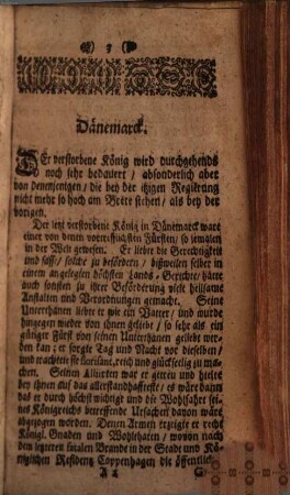 Der europäische Postilion : oder Begebenheiten, so sich in Europa zu Wasser und zu Land zugetragen haben, 1731, 1 = Jg. 9, tour 1 - 26