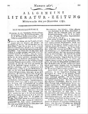 Wichmann, J. O.: Betrachtungen über die Versöhnungslehre. Hamburg: Herold 1786