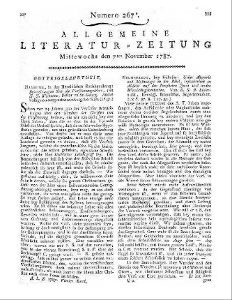 Wichmann, J. O.: Betrachtungen über die Versöhnungslehre. Hamburg: Herold 1786