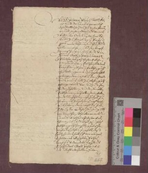 Erblehenbrief über den oberen Hof gen. am Stollen im Kappeler Tal, welchen das Kloster Oberried an Bläsin Tröschen verliehen hat.