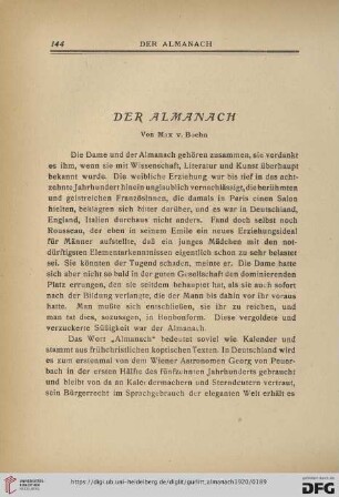 Der Almanach