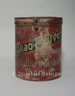 Dose für Kakao-Pulver von "Mattke & Sydow Görlitz"
