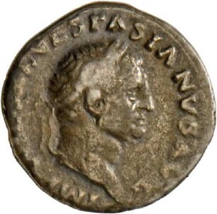 Denar des Vespasian mit Darstellung der trauernden Iudaea