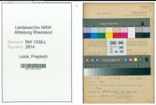 Entnazifizierung Friedrich Loick , geb. 27.03.1910 (Ingenieur)