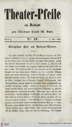 Nro. 18 (5. Mai 1850)