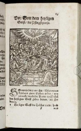 Vom Gott dem heyligen Geist/ die Pfingstprosa.